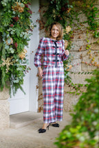 Pantalón Lulú Tartán blanco