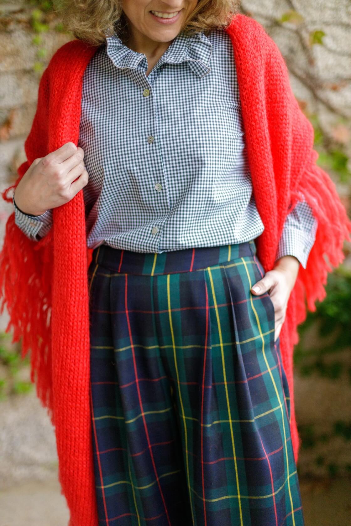 Pantalón Lulú Tartán verde