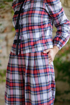 Pantalón Lulú Tartán blanco