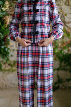 Pantalón Lulú Tartán blanco