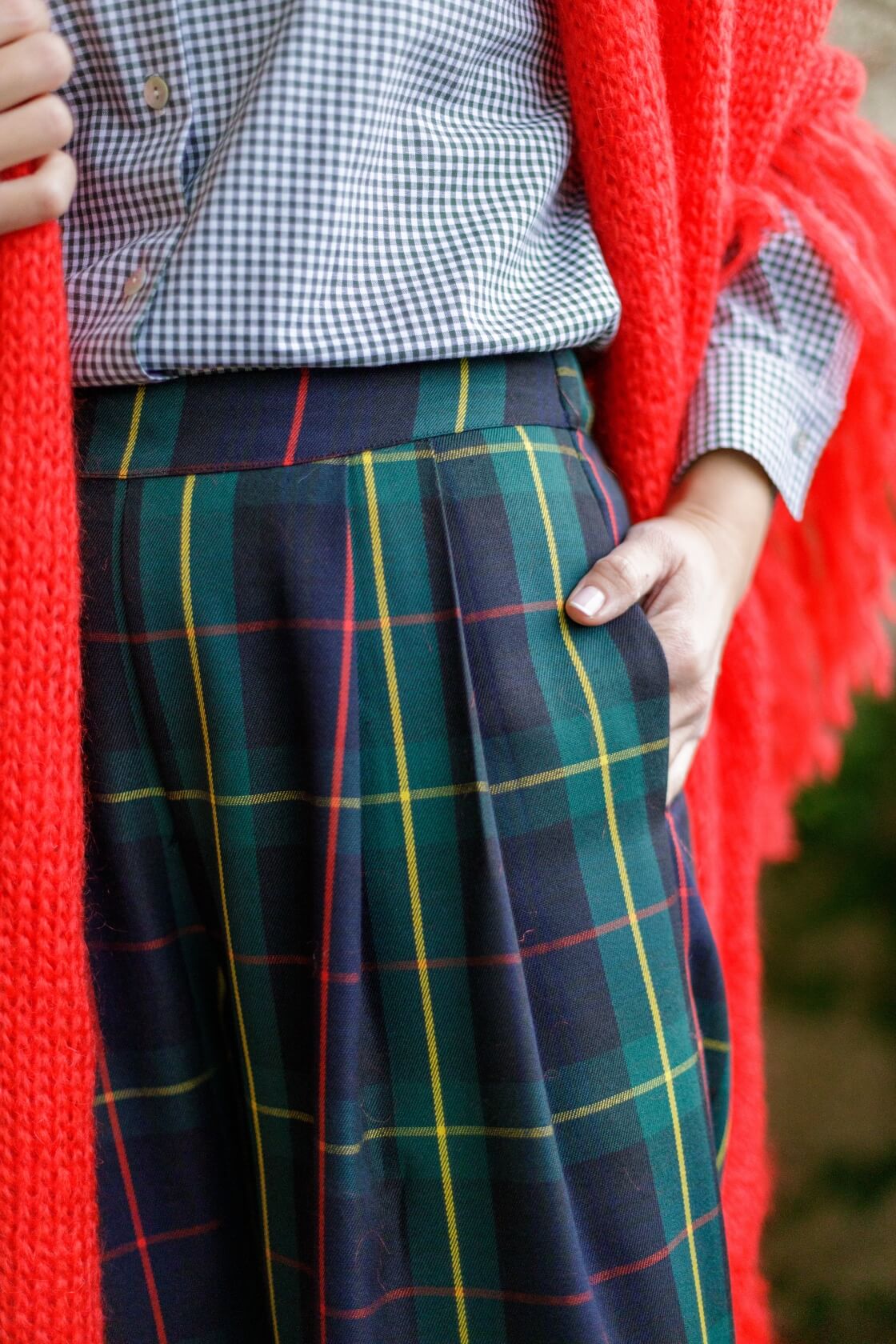 Pantalón Lulú Tartán verde