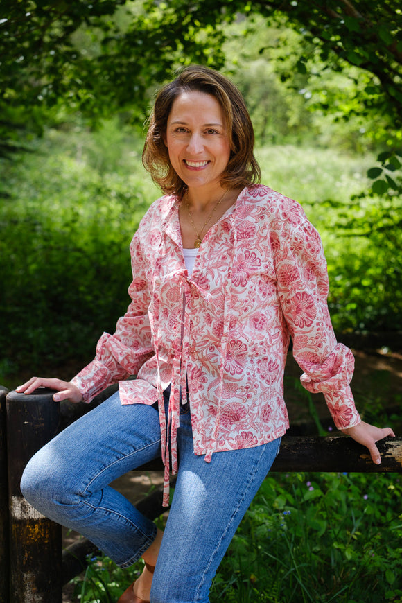 CAMISA VICKY FLORES ROSA. Antes 79€