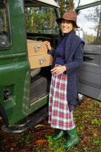 Falda Ana tartán blanca