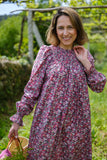 VESTIDO FLORES LIBERTY FUCSIA. Antes 135€