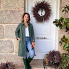 Corona flores de brezos naturales