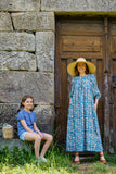 VESTIDO GARDEN TURQUESA. Antes 110€
