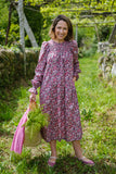 VESTIDO FLORES LIBERTY FUCSIA. Antes 135€