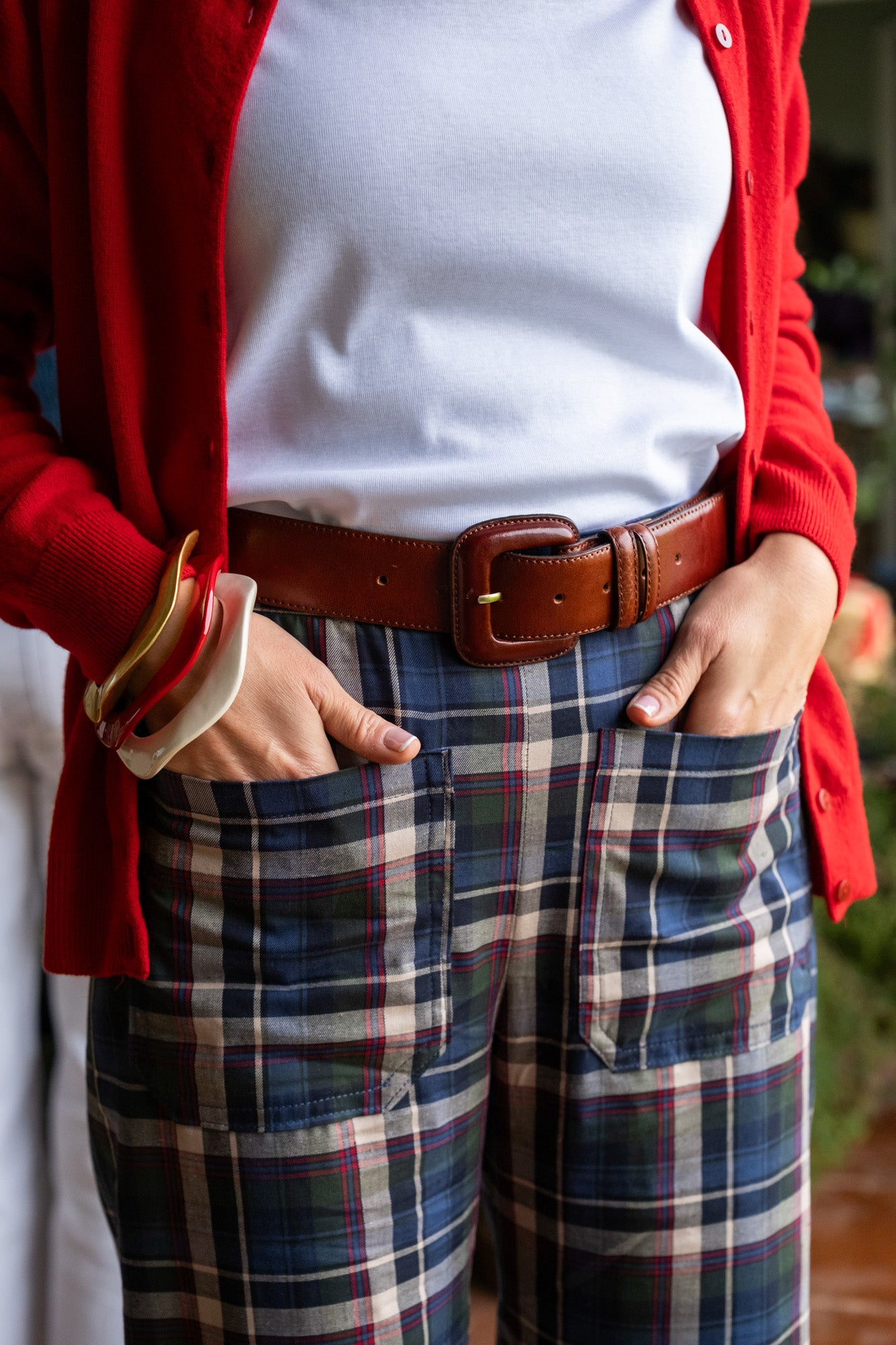 Culotte tartán Navy
