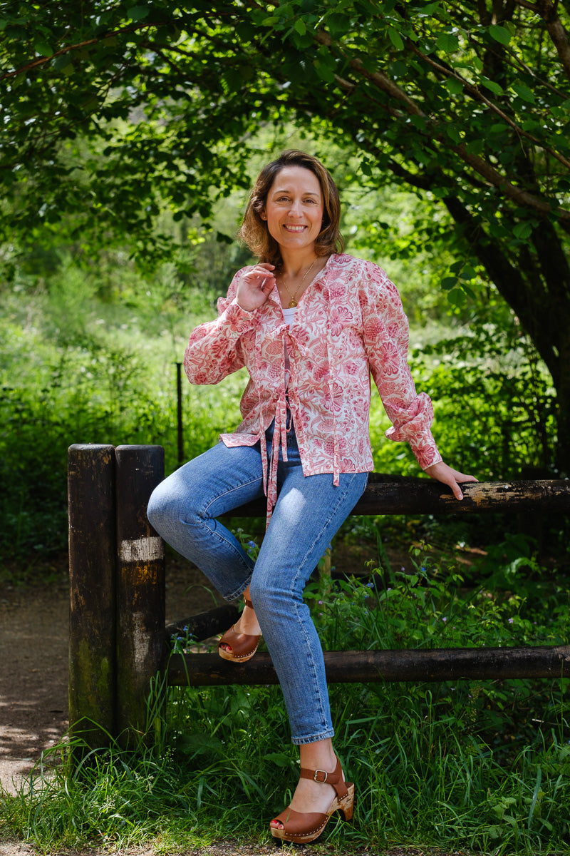 CAMISA VICKY FLORES ROSA. Antes 79€ - LA ROMANA GALICIA