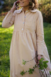 VESTIDO MANUELA VICHY MOSTAZA. Antes 95€