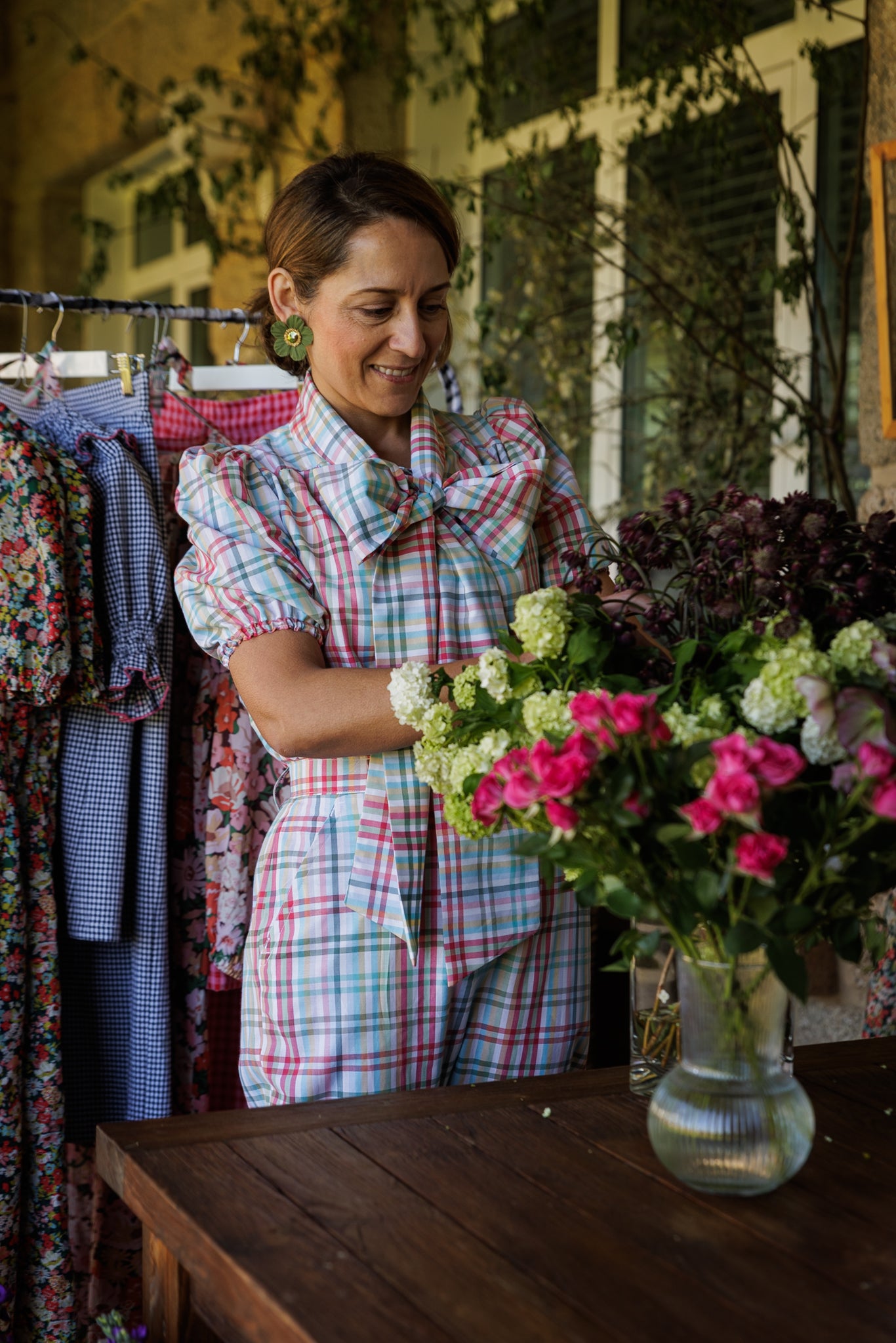 CAMISA ADRIANA CUADRITOS. Antes 75€ - LA ROMANA GALICIA