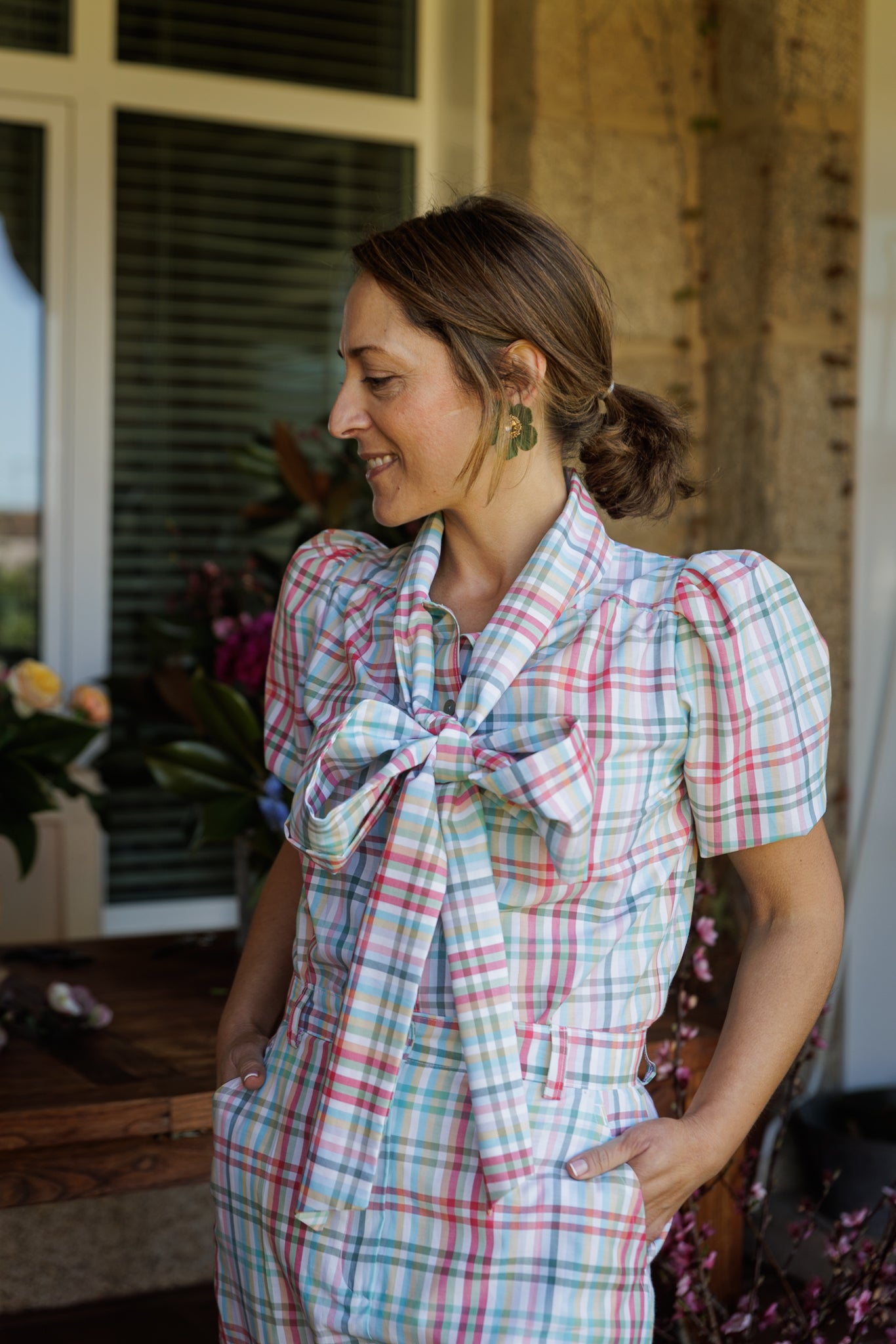 CAMISA ADRIANA CUADRITOS. Antes 75€ - LA ROMANA GALICIA