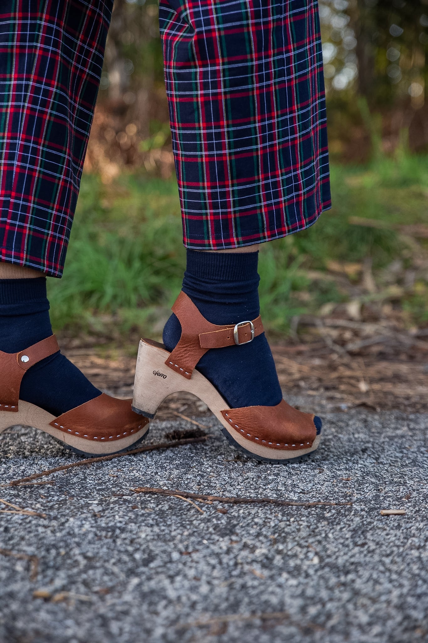 Culotte tartán marino