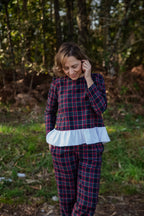 Culotte tartán marino