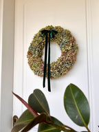 Corona de hortensias gallegas