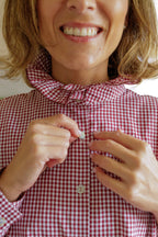 Camisa Vichy Burgundy