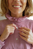 CAMISA VICHY BURGUNDY