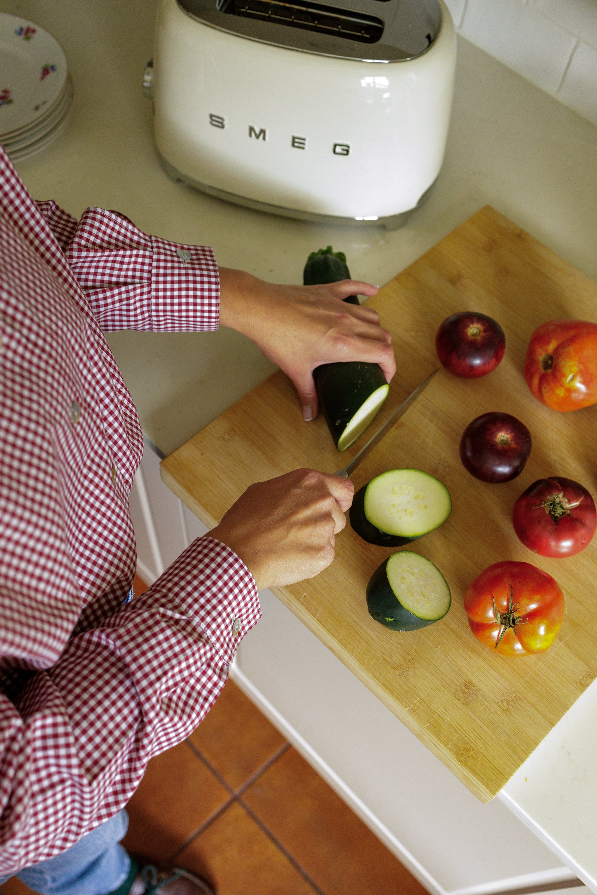 Camisa Vichy Burgundy