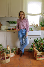 Camisa Vichy Burgundy