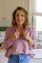 Camisa Vichy Burgundy