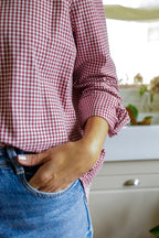 Camisa Vichy Burgundy