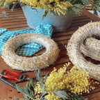 Kit corona de flores naturales