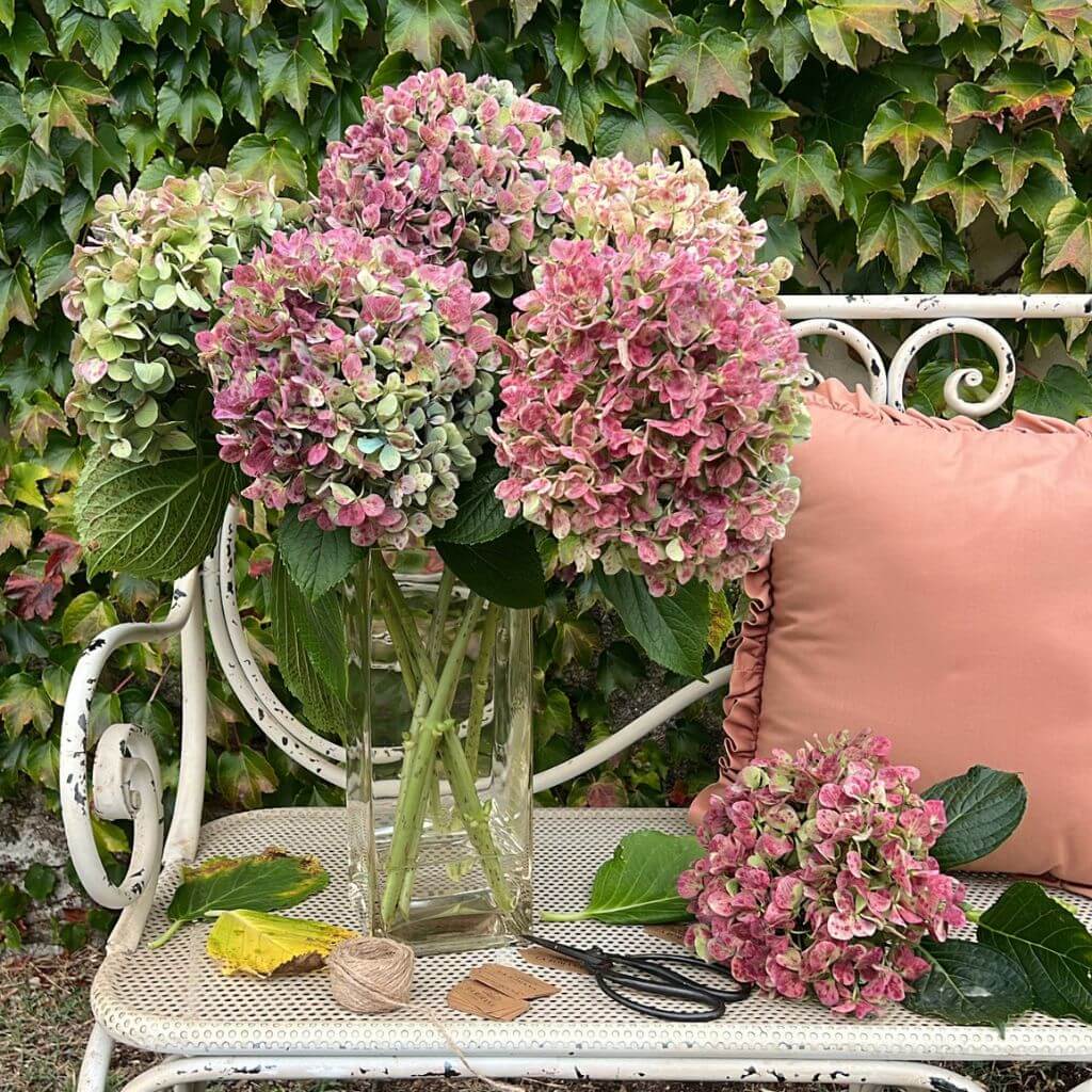 Ramo de hortensias