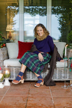 Falda Ana tartán Verde