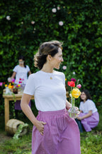 FALDA ANA VICHY CEREZA. Antes 69€ - LA ROMANA GALICIA